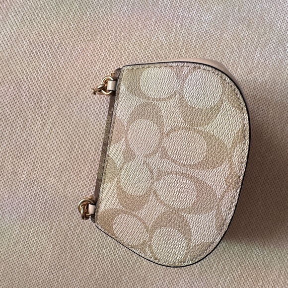 Coach Morgan Card Case Chain Purse Canva - Picture 2 of 4